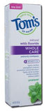 Toms Of Maine Whole Care Toothpaste Spearmint 4.7 oz