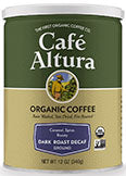 Cafe Altura Dark Roast Decaf Ground Coffee 12 OZ