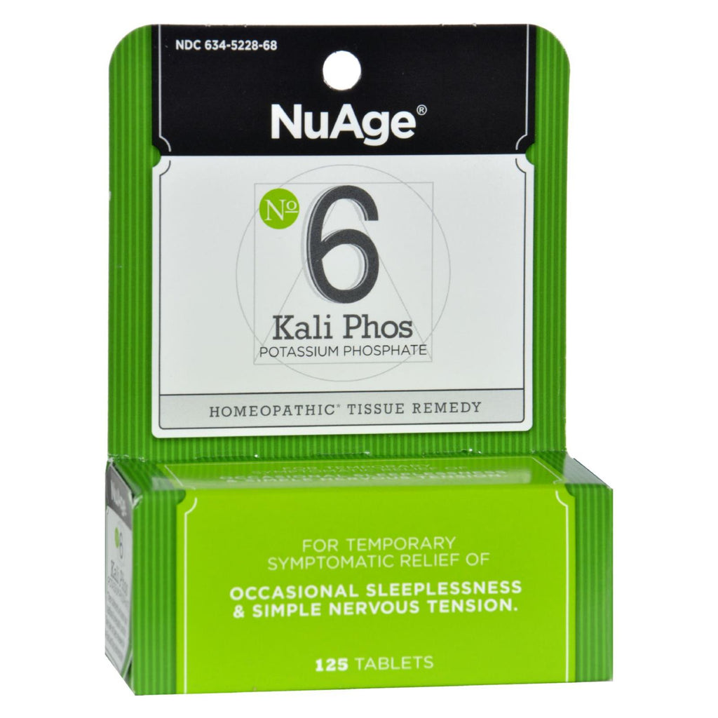Hyland's NuAge Labs 6 Potassium Phosphate 125 Tablets
