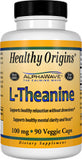 Healthy Origins L-theanine 100 mg 90 Vegetarian Capsules