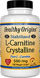 Healthy Origins L-Carnitine Crystalline 500 mg 180 VCAP