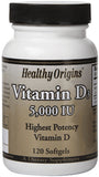Healthy Origins Vitamin D3 5000IU 120 SFG