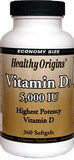Healthy Origins Vitamin D3 5000IU 360 SFG