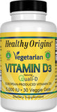 Healthy Origins Vitamin D3 5000 IU Vegetarian 30 SFG