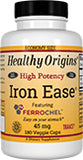 Healthy Origins Iron Ease 45mg with Ferrochel 180 VGC