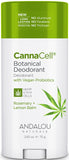 Andalou Naturals CannaCell Rosemary + Lemon Balm Deodorant 2.65 oz. Body Care
