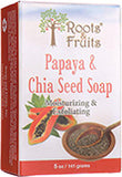 Roots & Fruits By Bio Nutrition Papaya & Chia Seed Soap 5 OZ