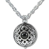 Natures Alchemy Diffuser Pendant Necklaces Celtic Black Onyx Antiquity