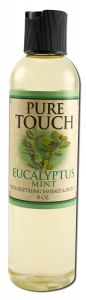 Pure Touch Therapeutics Watersperse Massage & Bath Oil Eucalyptus Mint 8 oz