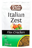 Foods Alive Italian Zest Flax Crackers 4 OZ