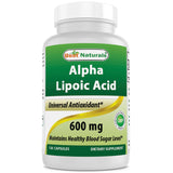 Best Naturals Alpha Lipoic Acid 600 mg 120 CAP