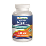 Best Naturals Niacin Flush Free 500 mg 180 CAP