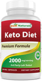 Best Naturals Keto Diet Pills 2000mg 90 VGC