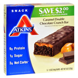 Atkins Advantage Bar Caramel Double Chocolate Crunch 5 Bars