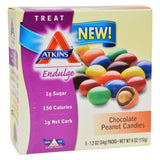 Atkins Endulge Bars Chocolate Peanut Candies 1.2 oz 5 Count