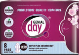 Genial Day Super Absorbent Heavy Flow Pads 8 CT