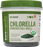 Bare Organics Chlorella Powder Cracked Wall 8 OZ