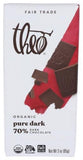 Theo Chocolate Choc Bar Drk 70% 3 Oz-Pack Of 12