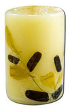 Auroshikha Cylindrical (1-3\/4 in x 2-3\/4 in)(4.6 cm) Flower Candles Patchouli