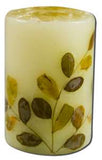Auroshikha Cylindrical (1-3\/4 in x 2-3\/4 in)(4.6 cm) Flower Candles Rose