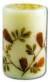 Auroshikha Cylindrical (1-3\/4 in x 2-3\/4 in)(4.6 cm) Flower Candles Citronella