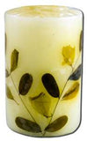 Auroshikha Cylindrical (1-3\/4 in x 2-3\/4 in)(4.6 cm) Flower Candles Lavender