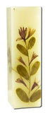 Auroshikha Square (1-1\/2 in x 4-3\/4 in) Flower Candles Rose