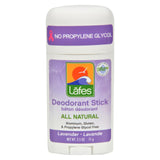 Lafe's Natural Body Care Natural and Organic Deodorant Stick Lavender 2.5 oz