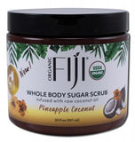 Organic Fiji Skin Polishing Exfoliants Pineapple Coconut Sugar 20 oz