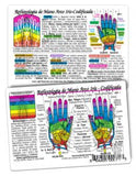 Inner Light Resources Original Wallet Cards Hand Reflexology (Rainbow)\/SPANISH