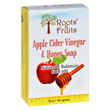 Roots and Fruits Bar Soap Apple Cider Vinegar and Honey 5 oz