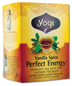 Yogi Tea Ancient Healing Formula Tea Vanilla Spice Perfect Energy 16 ct