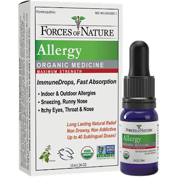 Forces of Nature Allergy Maximum Strength Org .34 oz
