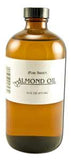 Lotus Light Pure Essential Oils Carrier Oils Bulk Almond (Pure Sweet) 16 oz(glass)