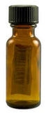 Lotus Light Pure Essential Oils Essential Oil Packaging Supplies Bottle Glass Amber w\/Top 1\/2 oz- New Version
