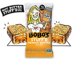 Bobo's Oat Stuff'd Bars (Peanut Butter, 12 Pack of 2.5 oz Bars) Gluten Free Whole Grain Rolled Oat Bars - Great Tasting Vegan On-The-Go Snack, Made in the USA