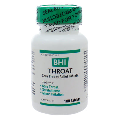BHI Homeopathics/Medinatura BHI Throat 100 Tablets