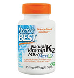 Doctors Best MK-7 MenaQ7 100 mcg Vitamin K2 60 VGC