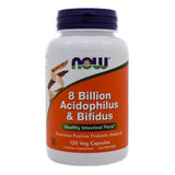 NOW Foods 8 Billion Acidophilus & Bifidus 120 Capsules