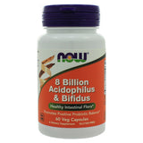 NOW Foods 8 Billion Acidophilus & Bifidus 60 Capsules