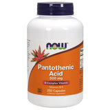 NOW Foods Pantothenic Acid 500mg 250 Capsules