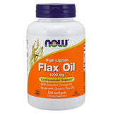 NOW Foods Flax Oil 1000mg High Lignan 120 Softgels
