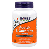 NOW Foods Acetyl-L Carnitine 500mg 100 Capsules