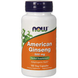 NOW Foods American Ginseng 500mg 100 Capsules