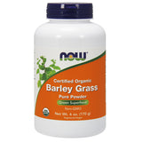 NOW Foods Barley Grass Pure Powder, Organic 6 Ounces