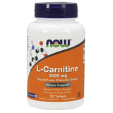 NOW Foods L-Carnitine 1000mg 50 Tablets