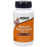 NOW Foods Natural Resveratrol 60 Capsules