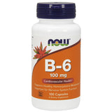 NOW Foods B-6 100mg 100 Capsules