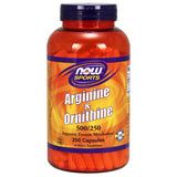 NOW Sports Arginine/Ornithine 250 Capsules