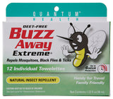 Quantum Buzz Away Towelettes 12/BOX